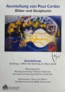 Einladung Ausstellung 1.–8. März 2026
